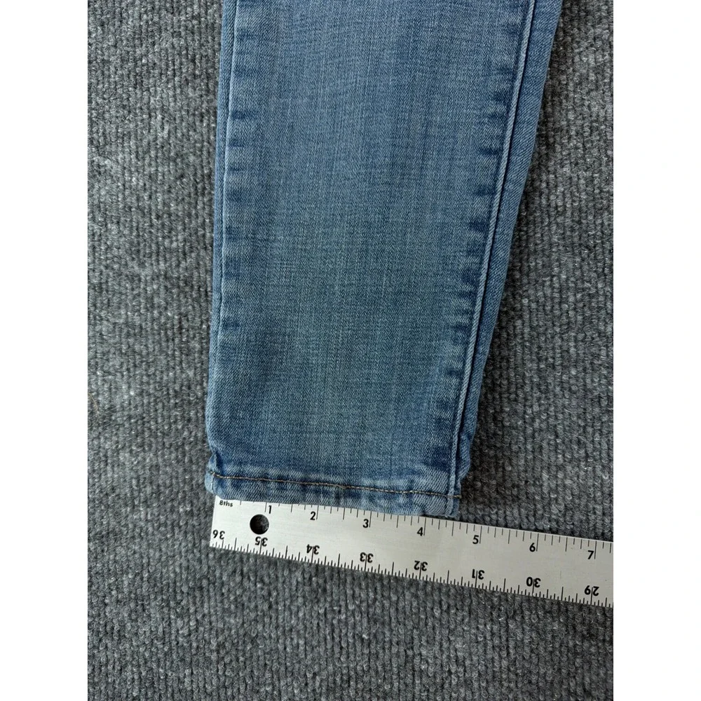 Levis 721 High Rise Skinny Jeans Womens 29 Blue Denim Medium Wash Stretch Casual